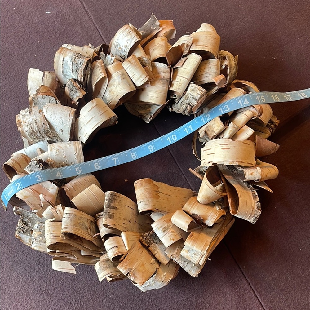 Rustic white  Birch Wreath